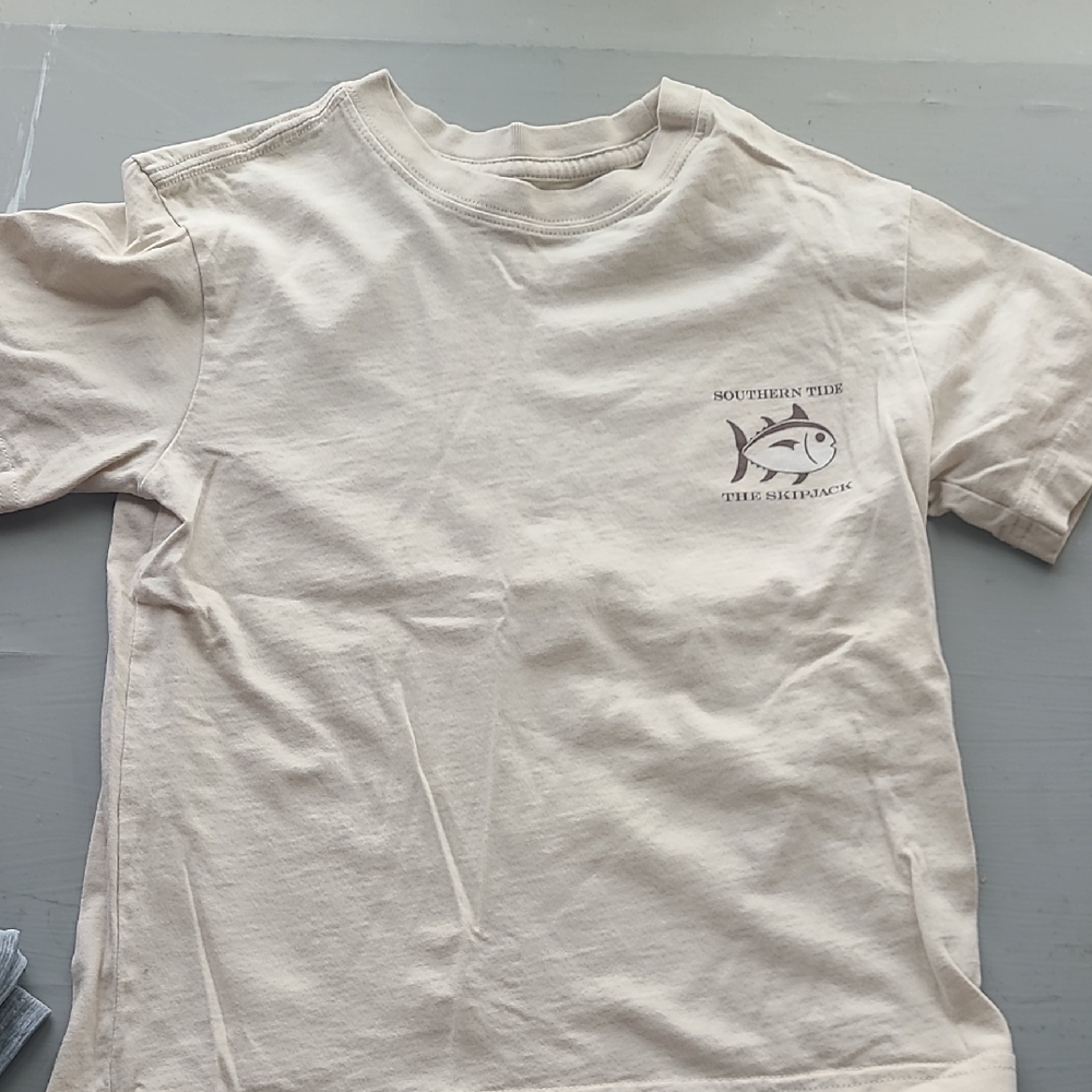 Southern Tide Kids Cream T-Shirt